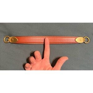 Coach Short Brown/Brass Leather Strap!